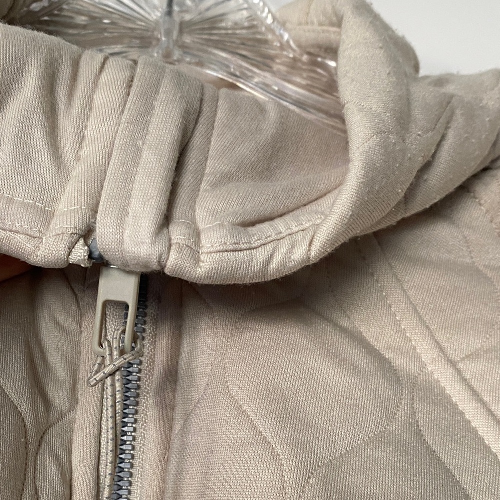 Softest Quilted Crop Half Zip Sweatshirt Jacket Sweater Yoga Zara Athleta - Picture 4 of 14